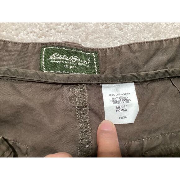 Eddie bauer cargo pants multiple pockets 34 men’s olive green - Picture 6 of 6